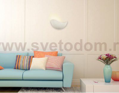 Настенный светильник бра Ambrella FW186 WH/S белый/песок LED 3000K 5W 200*120*90 WALLERS