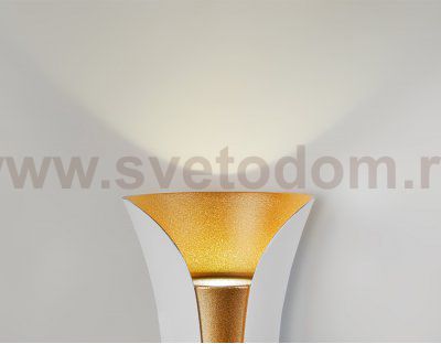 Настенный светильник бра Ambrella FW194 WH/GD/S белый/золото/песок LED 4200K 10W 100*200*85 WALLERS