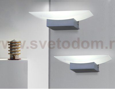 Настенный светодиодный светильник с акрилом Ambrella FW199 SGR серый песок LED 4200K 5W 200*75*90
