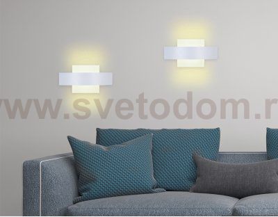Настенный светильник бра Ambrella FW202 WH/S белый/песок LED 4200K 9W 220*120*50 WALLERS