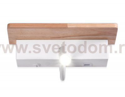 Настенный светодиодный светильник с выключателем, USB портом и полкой Ambrella FW290 FW