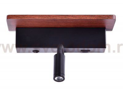 Настенный светодиодный светильник с выключателем, USB портом и полкой Ambrella FW291 FW