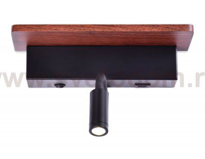 Настенный светодиодный светильник с выключателем, USB портом и полкой Ambrella FW291 FW