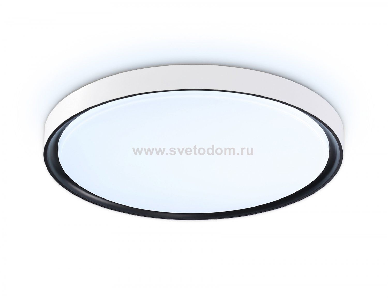 Потолочный светодиодный светильник с высокой степенью защиты IP54 Ambrella FZ1247 WH/BK белый/черный IP54 20W 5000K D300*60 (Без ПДУ)