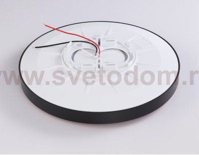 Потолочный светодиодный светильник с высокой степенью защиты IP54 Ambrella FZ1248 BK черный IP54 30W 5000K D380*60 (Без ПДУ)