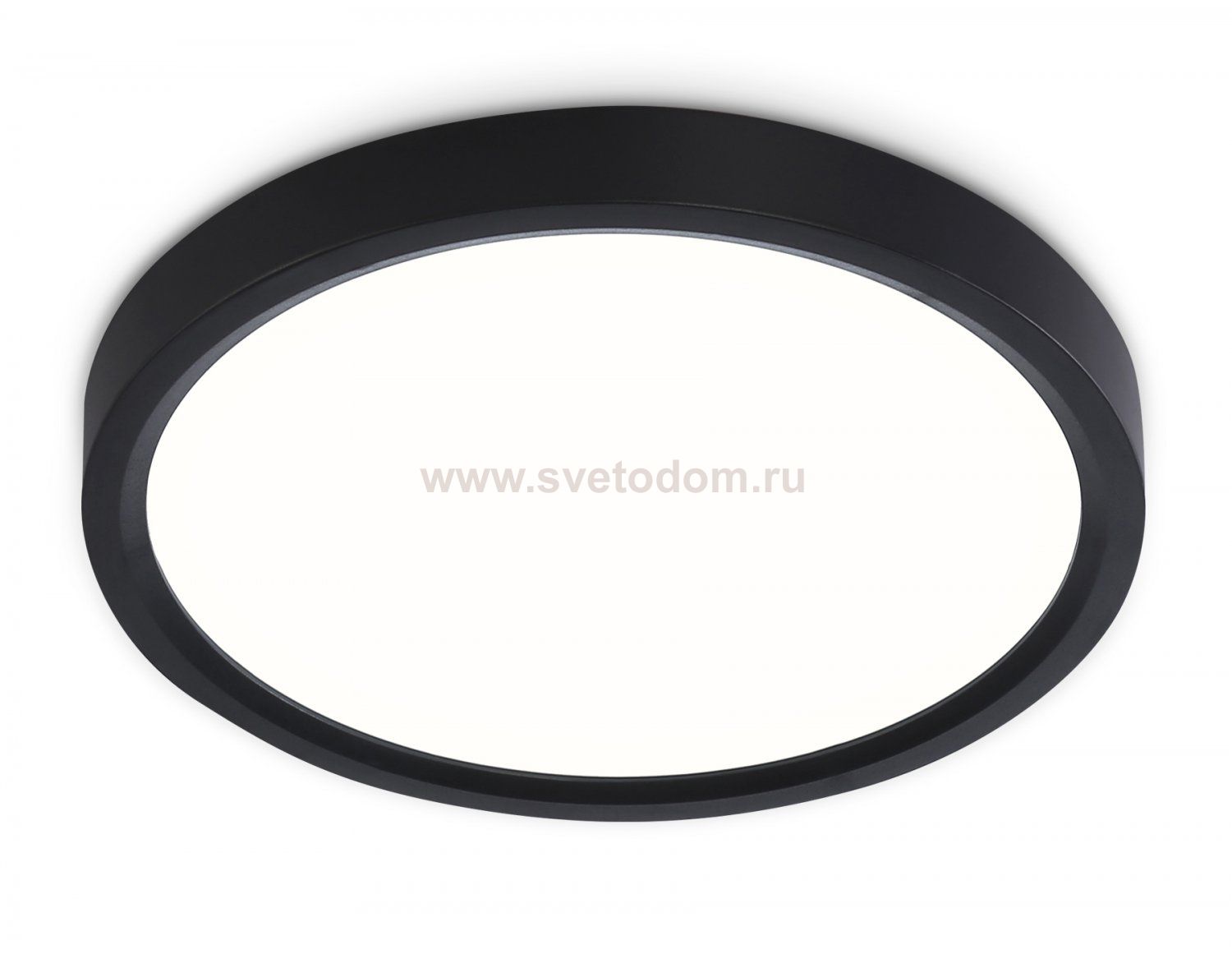 Светильник светодиодный ультратонкий 3000K-6500K с CCT-переключателем Ambrella FZ1902 BK черный IP54 13W 3000K-6500K CCT-переключатель D230*25 (Без ПДУ)