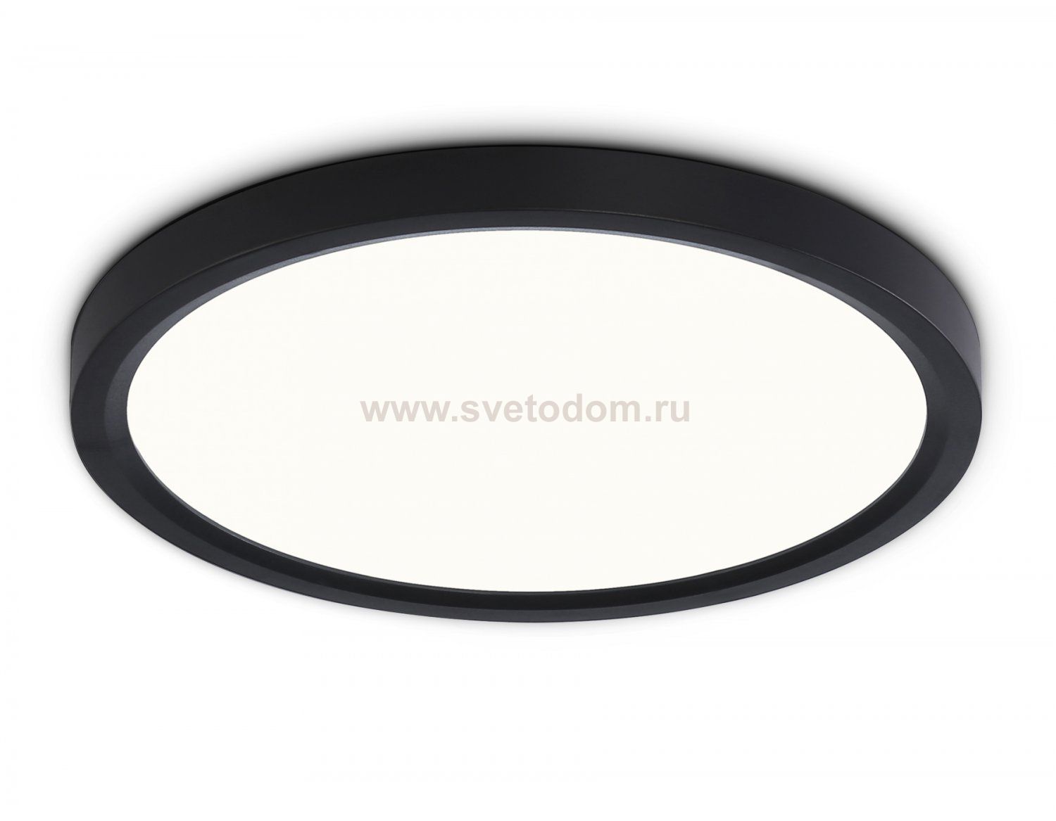 Светильник светодиодный ультратонкий 3000K-6500K с CCT-переключателем Ambrella FZ1904 BK черный IP54 20W 3000K-6500K CCT-переключатель D300*25 (Без ПДУ)