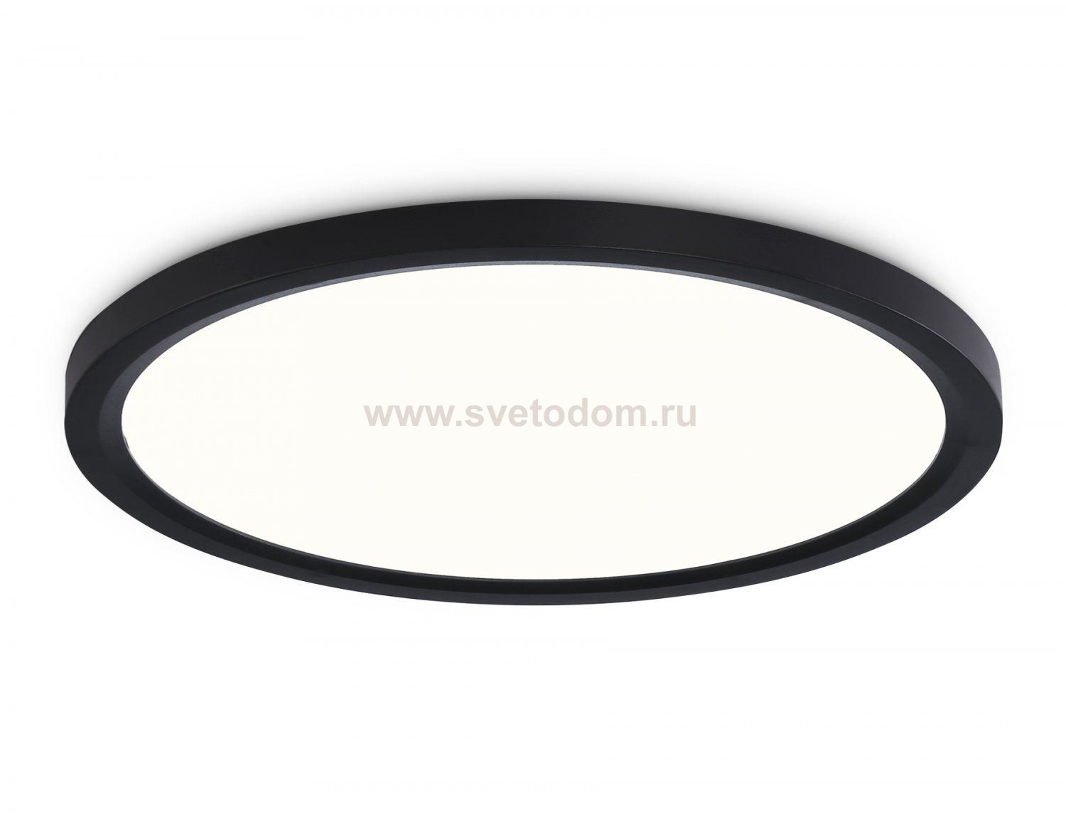 Светильник светодиодный ультратонкий 3000K-6500K с CCT-переключателем Ambrella FZ1910 BK черный IP54 44W 3000K-6500K CCT-переключатель D600*25 (Без ПДУ)