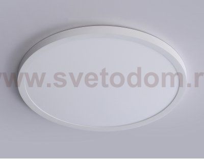 Светильник светодиодный ультратонкий с высокой степенью защиты IP54 Ambrella FZ1955 WH белый IP54 26W 5000K D370*15 (Без ПДУ)