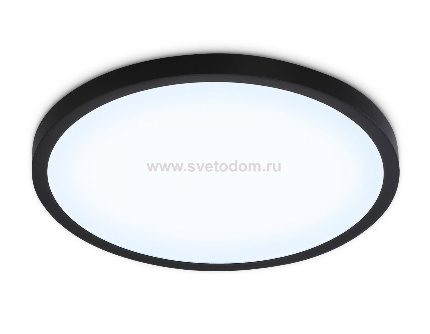 Светильник светодиодный ультратонкий с высокой степенью защиты IP54 Ambrella FZ1957 BK черный IP54 26W 5000K D370*15 (Без ПДУ)