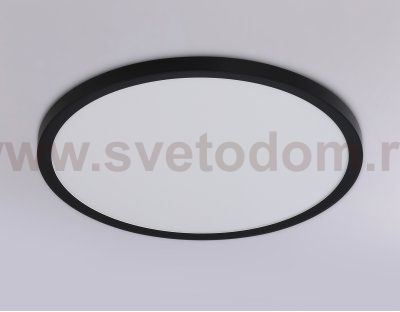 Светильник светодиодный ультратонкий с высокой степенью защиты IP54 Ambrella FZ1961 BK черный IP54 40W 5000K D470*15 (Без ПДУ)