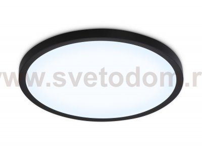 Светильник светодиодный ультратонкий с высокой степенью защиты IP54 Ambrella FZ1961 BK черный IP54 40W 5000K D470*15 (Без ПДУ)