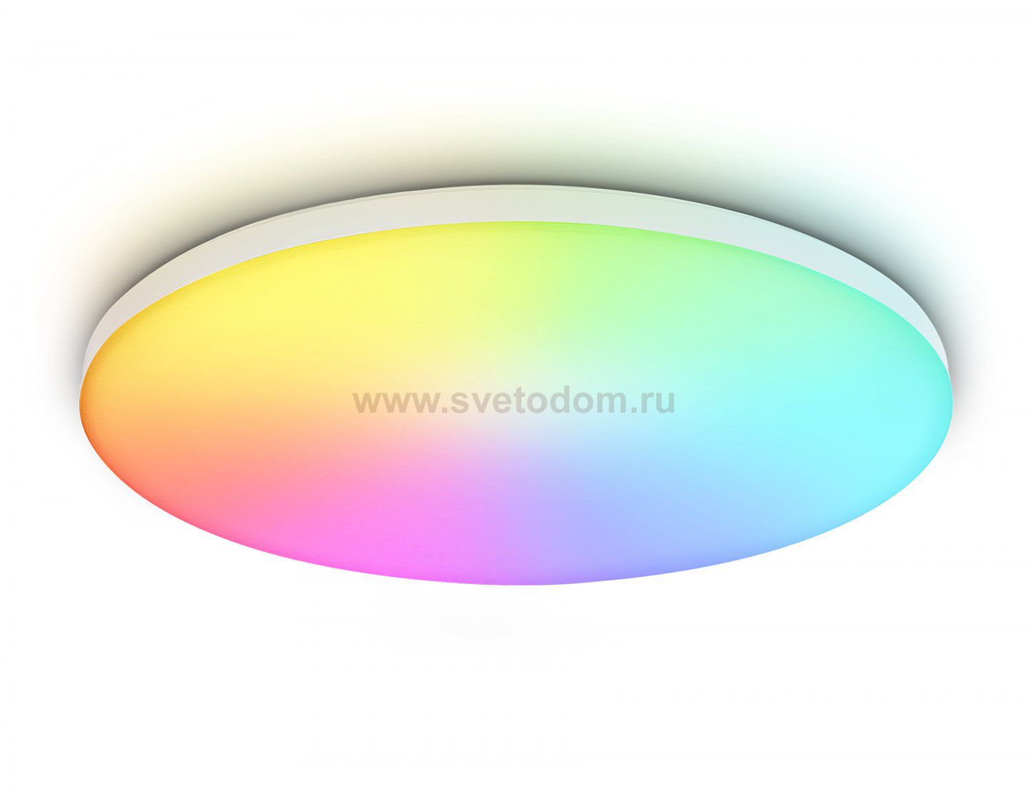 Умный светодиодный светильник Smart Ambrella Light 25W с Wi-Fi, Яндекс Алисой, Tuya, Smart Home, Alexa и ИК пультом Ambrella FZ2002 WH белый IP54 25W 3000K-6500K+RGB Wi-Fi Алиса/Tuya/Smart Home/Alexa D370*55 (ПДУ ИК)