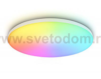 Умный светодиодный светильник Smart Ambrella Light 25W с Wi-Fi, Яндекс Алисой, Tuya, Smart Home, Alexa и ИК пультом Ambrella FZ2002 WH белый IP54 25W 3000K-6500K+RGB Wi-Fi Алиса/Tuya/Smart Home/Alexa D370*55 (ПДУ ИК)