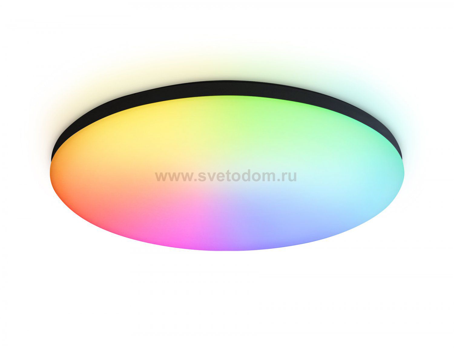 Умный светодиодный светильник Smart Ambrella Light 20W с Wi-Fi, Яндекс Алисой, Tuya, Smart Home, Alexa и ИК пультом Ambrella FZ2004 BK черный IP54 20W 3000K-6500K+RGB Wi-Fi Алиса/Tuya/Smart Home/Alexa D300*55 (ПДУ ИК)