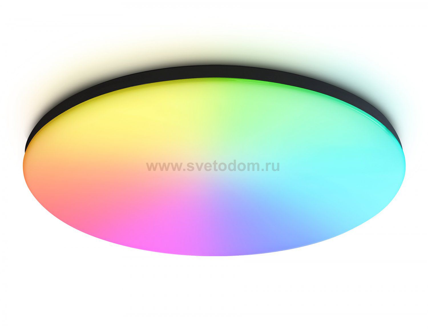 Умный светодиодный светильник Smart Ambrella Light 30W с Wi-Fi, Яндекс Алисой, Tuya, Smart Home, Alexa и ИК пультом Ambrella FZ2006 BK черный IP54 30W 3000K-6500K+RGB Wi-Fi Алиса/Tuya/Smart Home/Alexa D450*60 (ПДУ ИК)