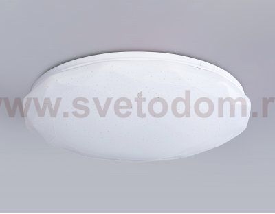 Светодиодный светильник RGB с пультом управления Ambrella FZ418 WH белый IP20 66W 3000K-6500K+RGB D480*65 (ПДУ ИК)