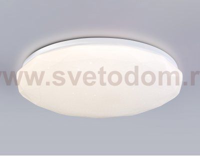 Светодиодный светильник RGB с пультом управления Ambrella FZ418 WH белый IP20 66W 3000K-6500K+RGB D480*65 (ПДУ ИК)