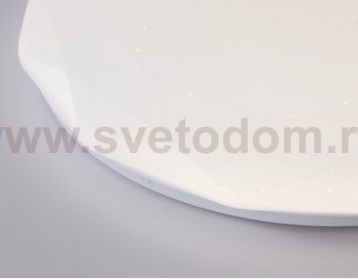 Светодиодный светильник RGB с пультом управления Ambrella FZ418 WH белый IP20 66W 3000K-6500K+RGB D480*65 (ПДУ ИК)