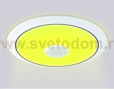 FZ710 WH белый IP20 40W 3000-6500K+RGB Music 370*56 (ПДУ ИК)