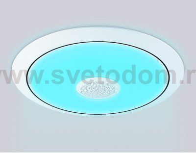 FZ710 WH белый IP20 40W 3000-6500K+RGB Music 370*56 (ПДУ ИК)