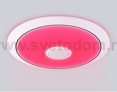 FZ710 WH белый IP20 40W 3000-6500K+RGB Music 370*56 (ПДУ ИК)