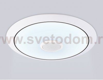 FZ710 WH белый IP20 40W 3000-6500K+RGB Music 370*56 (ПДУ ИК)