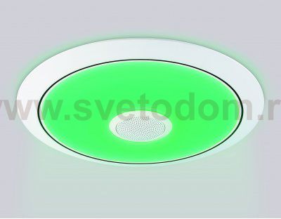 FZ710 WH белый IP20 40W 3000-6500K+RGB Music 370*56 (ПДУ ИК)