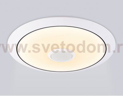 FZ710 WH белый IP20 40W 3000-6500K+RGB Music 370*56 (ПДУ ИК)