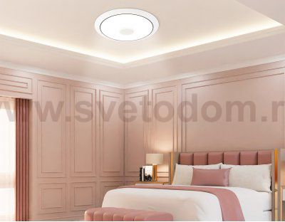 FZ710 WH белый IP20 40W 3000-6500K+RGB Music 370*56 (ПДУ ИК)