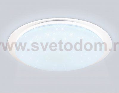 FZ770 WH белый IP20 42W 3000-6500K+RGB 450*55 (ПДУ ИК)