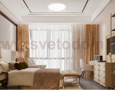 FZ780 WH белый IP20 60W 3000-6500K+RGB 570*55 (ПДУ ИК)