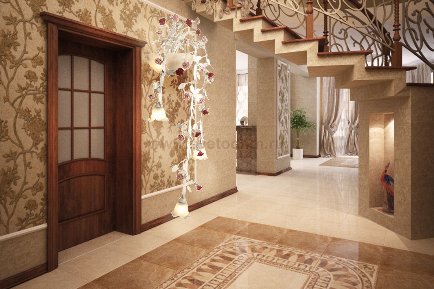 Светильник настенный бра Lucia Tucci Fiori di rose 113.3.2