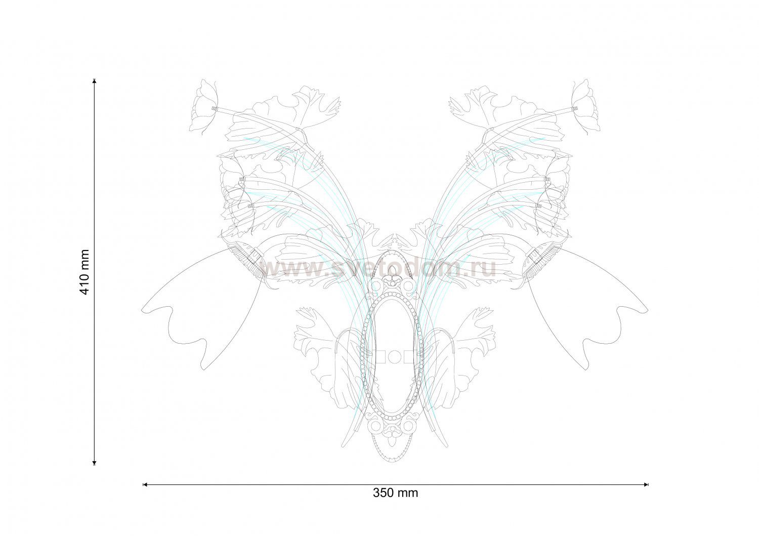 Lucia Tucci Fiori di rose W1760.2 Светильник