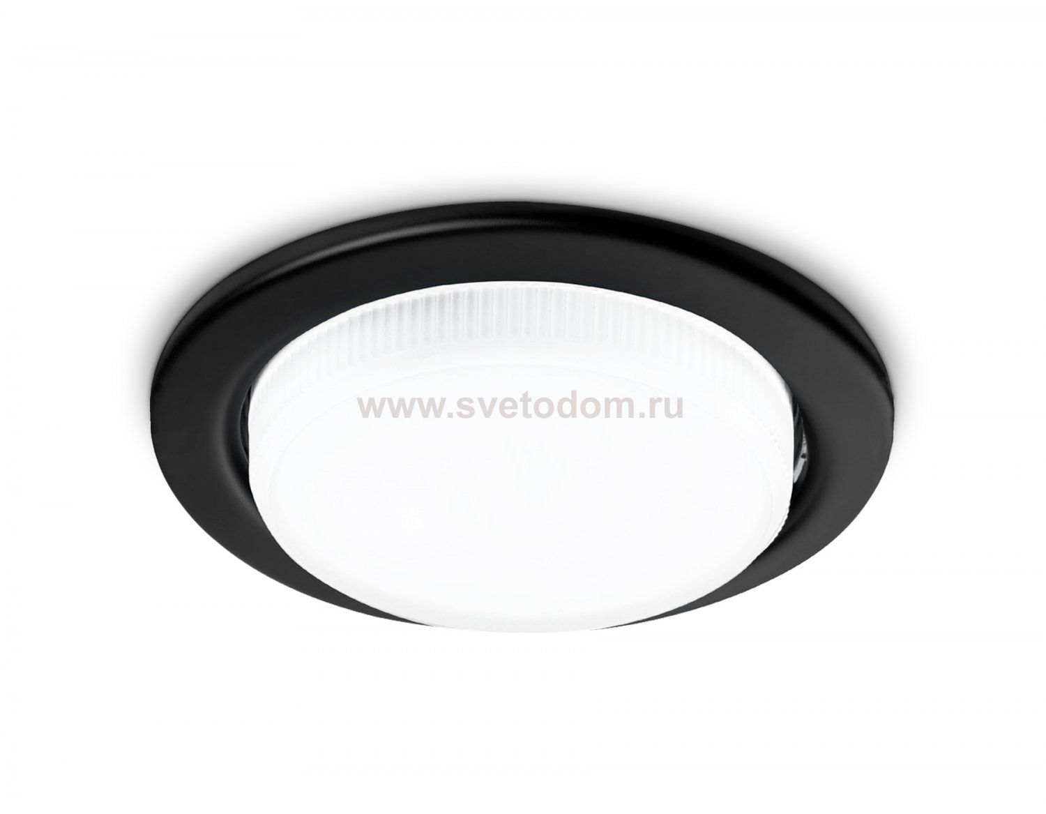 Встраиваемый точечный светильник GX53 Ambrella G101 BK черный GX53