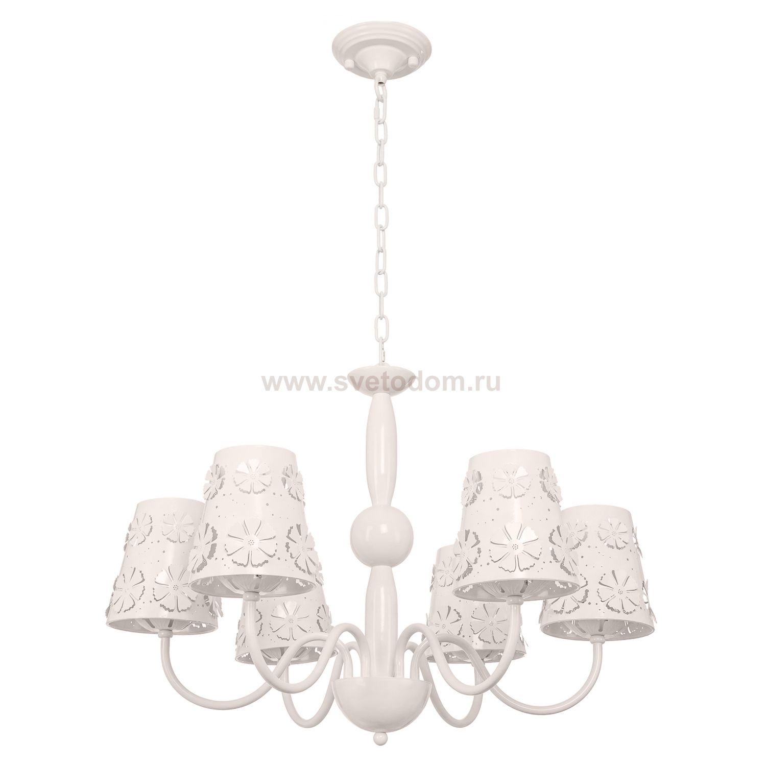 Подвесная металлическая люстра G11013/6WT Gerhort