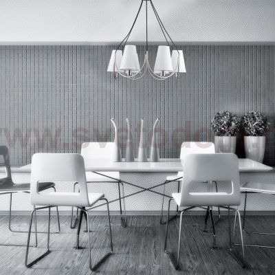 Подвесная люстра G11019/6CPSL+BK WT Gerhort