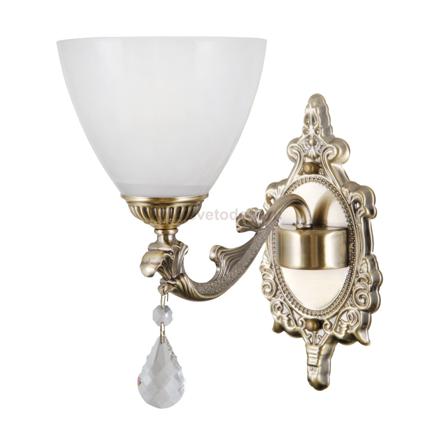 Бра классическое с хрусталём Gerhort G11045/1wAB WT