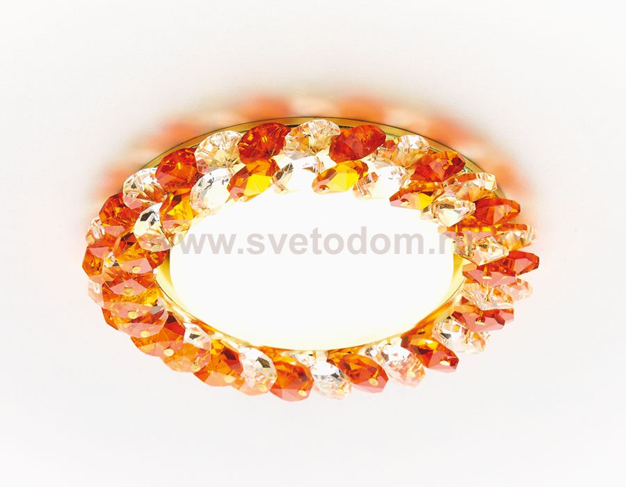 Светильник точечный Ambrella G206 TI/G золото/янтарный GX53 GX53 SPOT