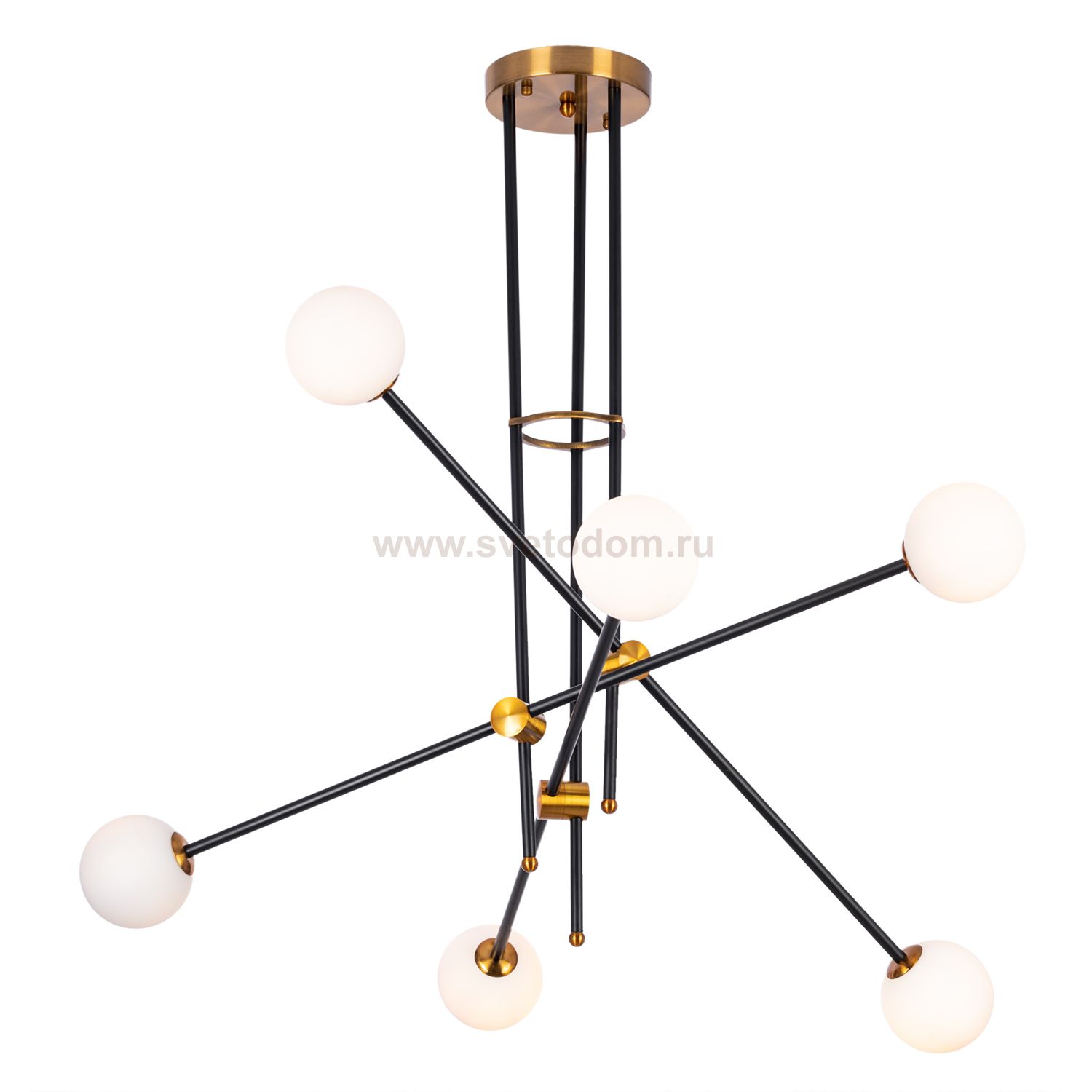 Люстра в стиле модерн G21028/6BK WT Gerhort