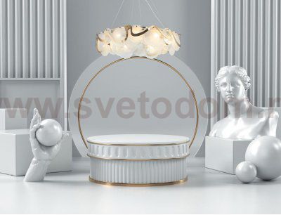 Люстра хрустальная G21074/12GD+WT Gerhort