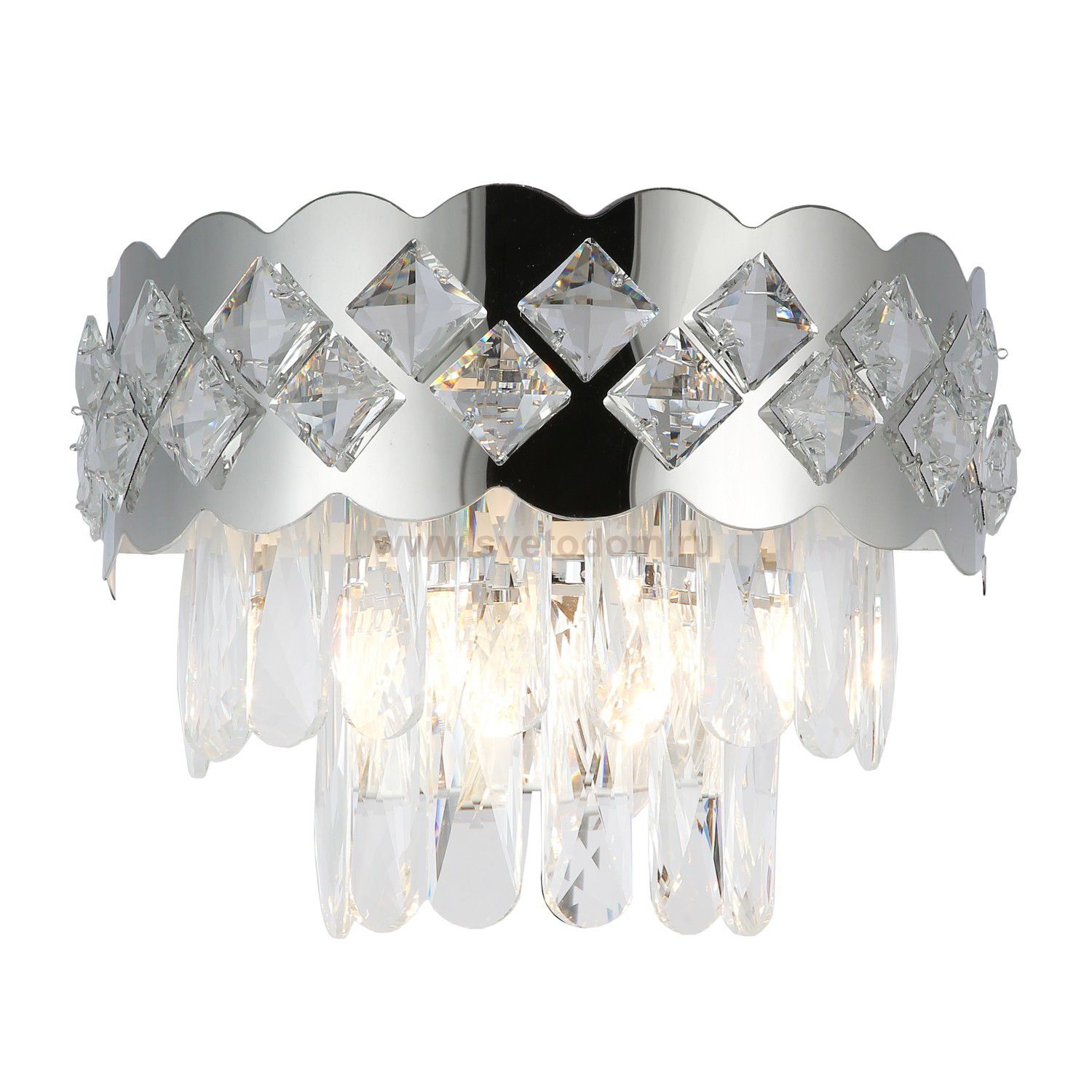 Бра с хрусталем Gerhort G21082/2wCR+CL