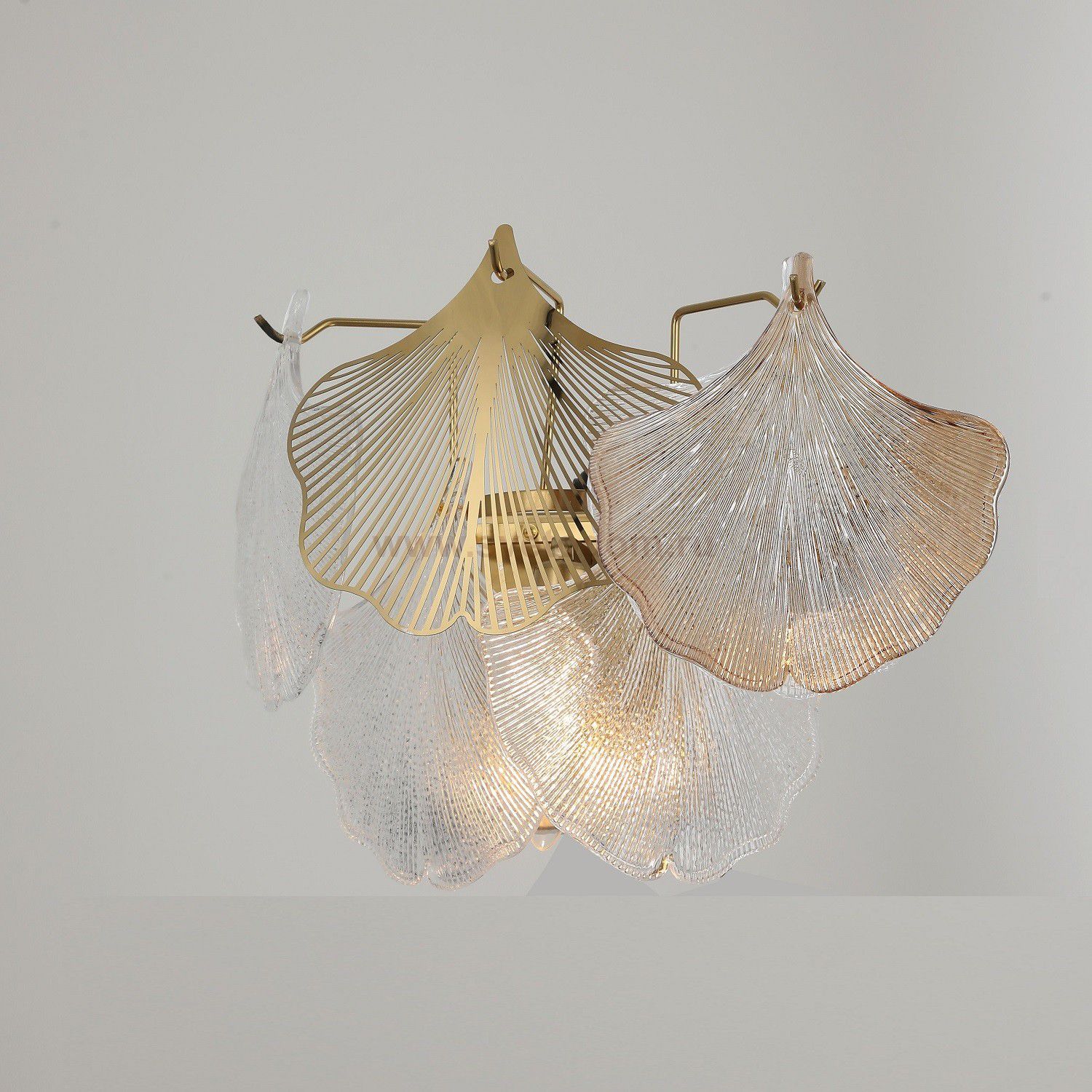 Бра хрустальное G21150/1wBRS CL+AMB+GD Gerhort