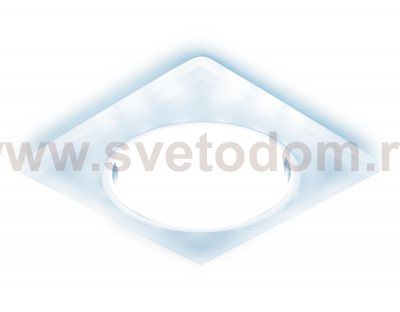 Встраиваемый точечный светильник GX53 с LED подсветкой Ambrella G215 WH/CH/CLD G