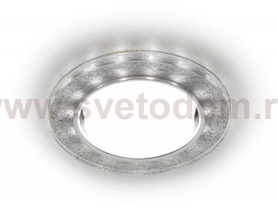 Светильник точечный Ambrella G248 W/CH белый/серебро GX53+3W(LED WHITE) GX53 SPOT