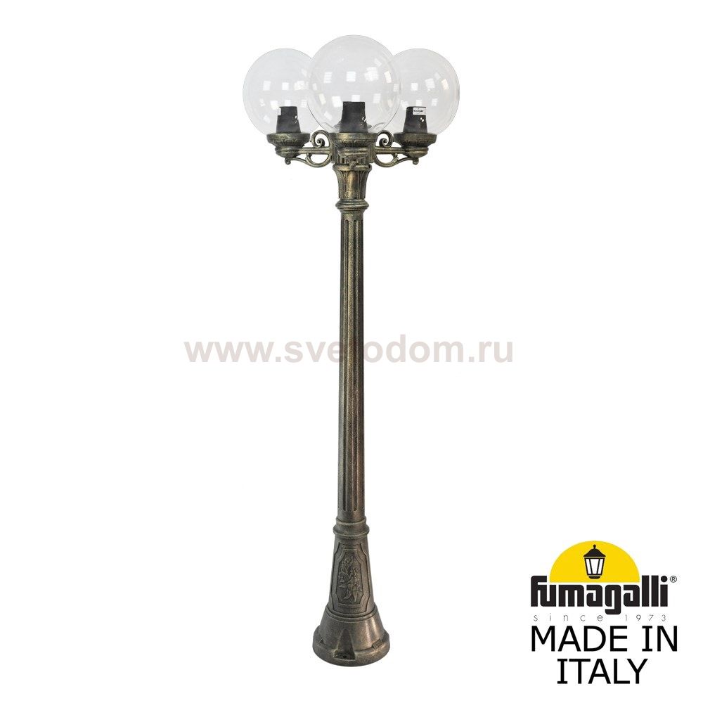Садово-парковый фонарь FUMAGALLI ARTU BISSO/G250 3L G25.158.S30.BXE27