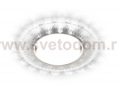 Светильник точечный Ambrella G252 WH/CH/WH матовый/хром GX53+3W(LED WHITE) GX53 SPOT