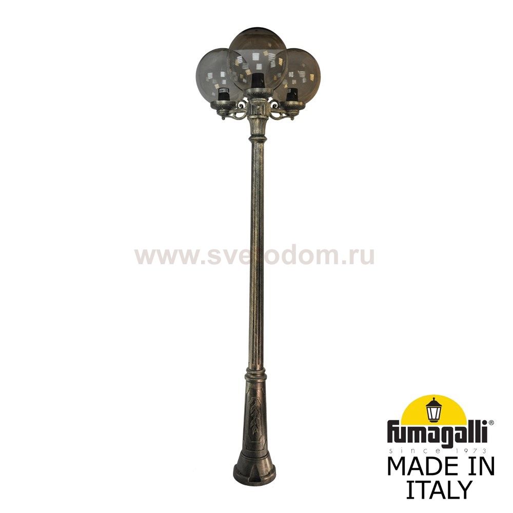 Садово-парковый фонарь FUMAGALLI RICU BISSO/G300 3L G30.157.S30.BZE27