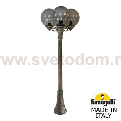 Садово-парковый фонарь FUMAGALLI ARTU BISSO/G300 3L G30.158.S30.BZF1R