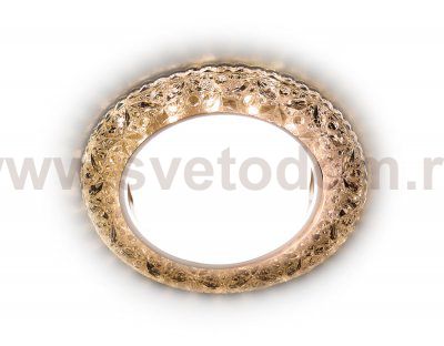 Светильник точечный Ambrella G308 CL/WW хром/прозрачный GX53+3W(LED WARM) GX53 SPOT